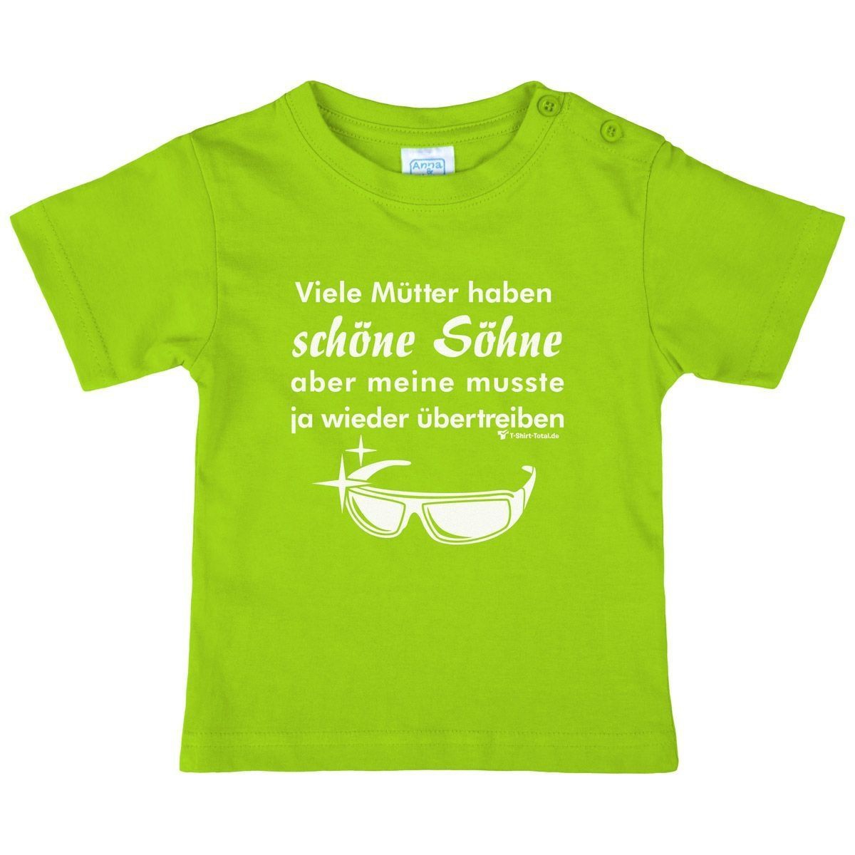 Schöne Söhne Kinder T-Shirt hellgrün 110 / 116