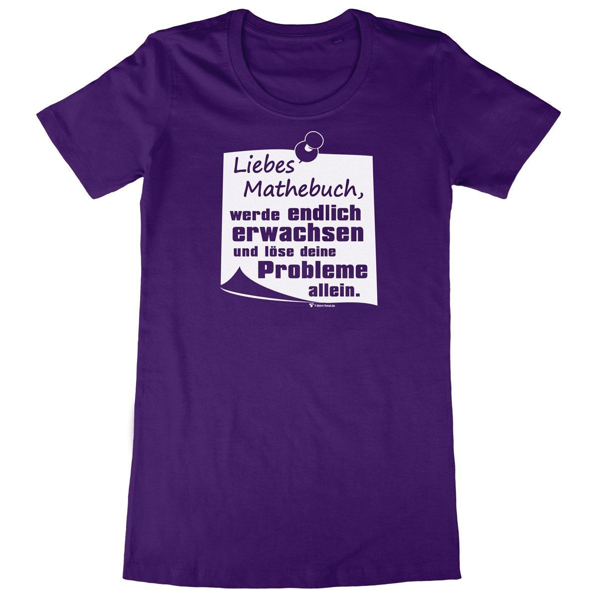 Liebes Mathebuch Woman Long Shirt lila Medium