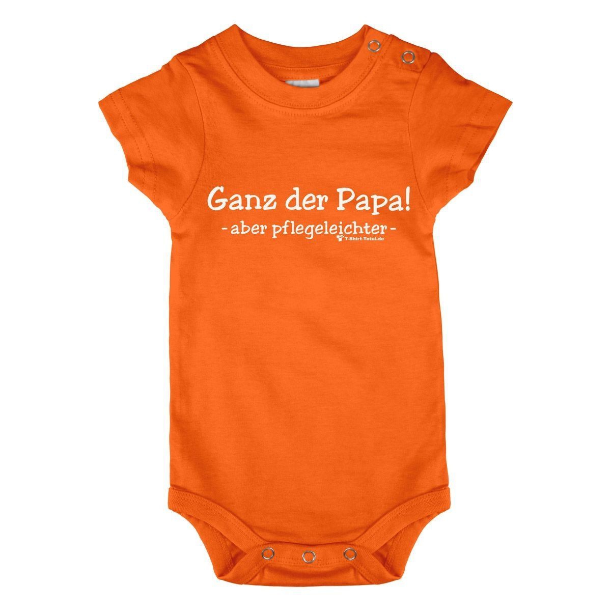 Ganz der Papa Baby Body Kurzarm orange 68 / 74