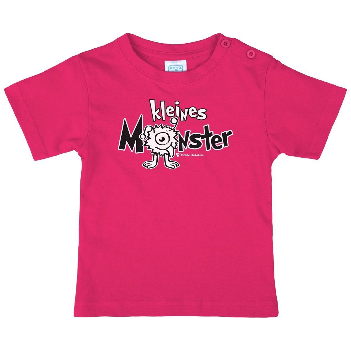 Kleines Monster Kinder T-Shirt pink 110 / 116