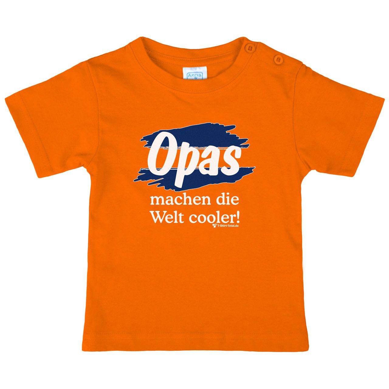 Welt cooler Opa Kinder T-Shirt orange 92