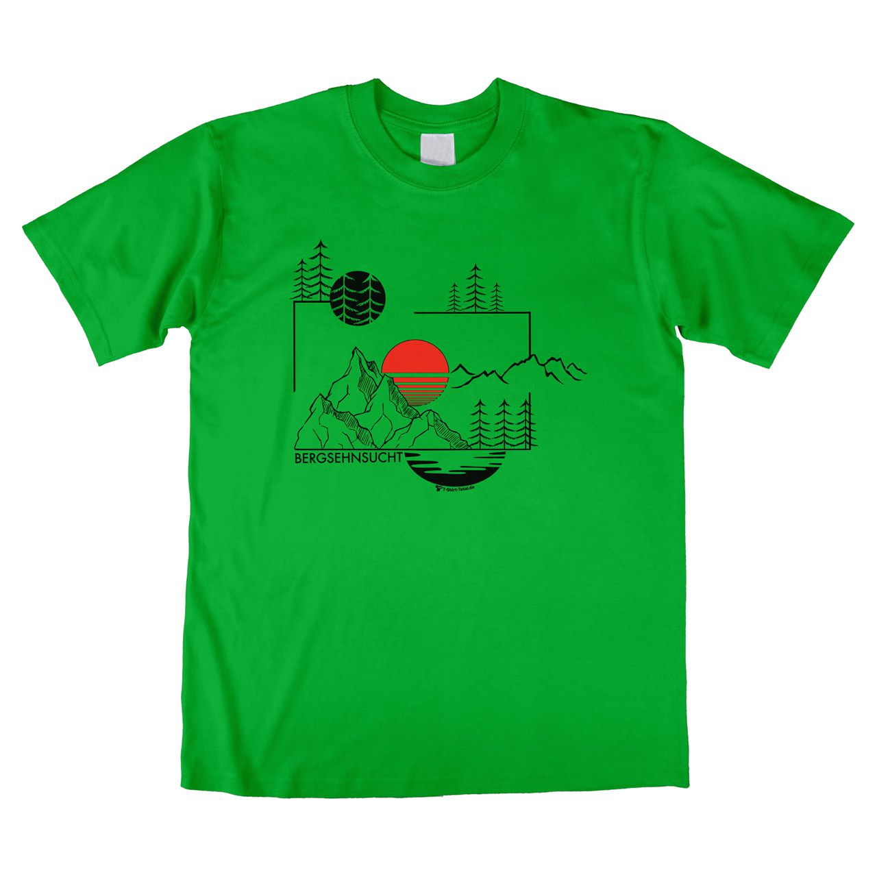 Bergsehnsucht Unisex T-Shirt grün Medium