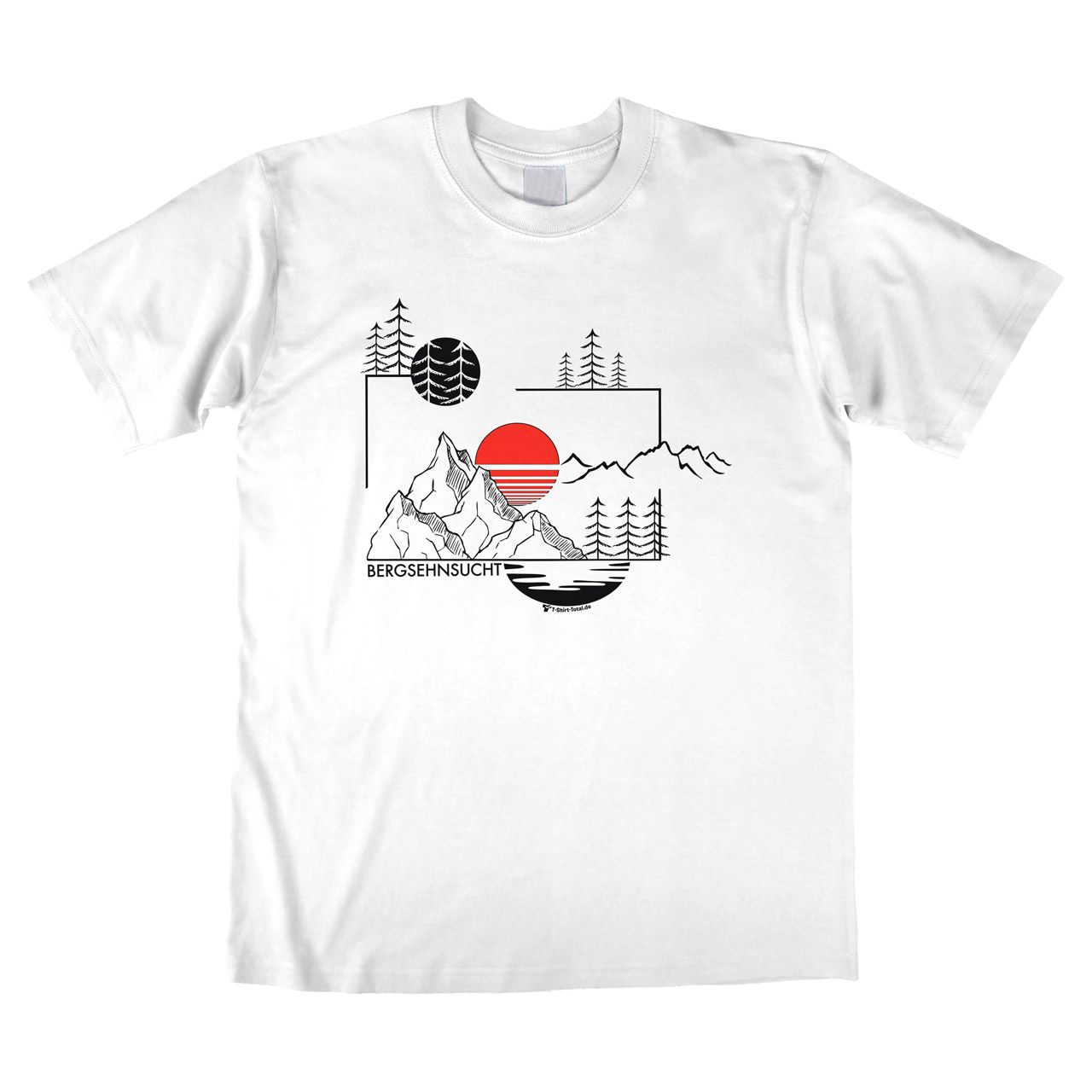 Bergsehnsucht Unisex T-Shirt weiß Medium