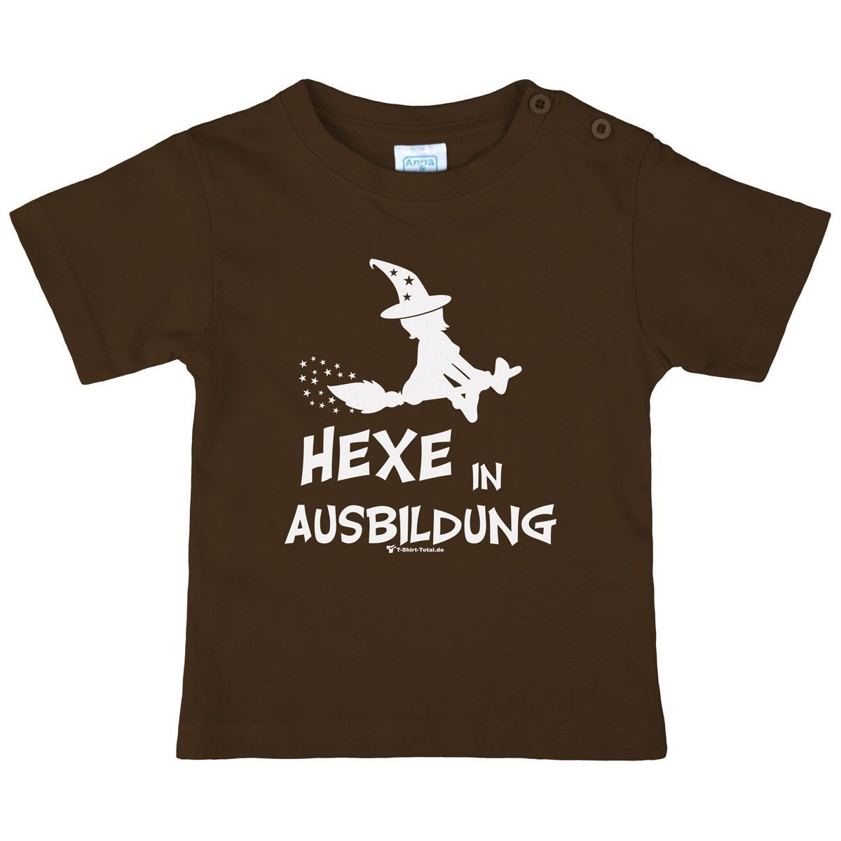 Hexe in Ausbildung Kinder T-Shirt braun 80 / 86