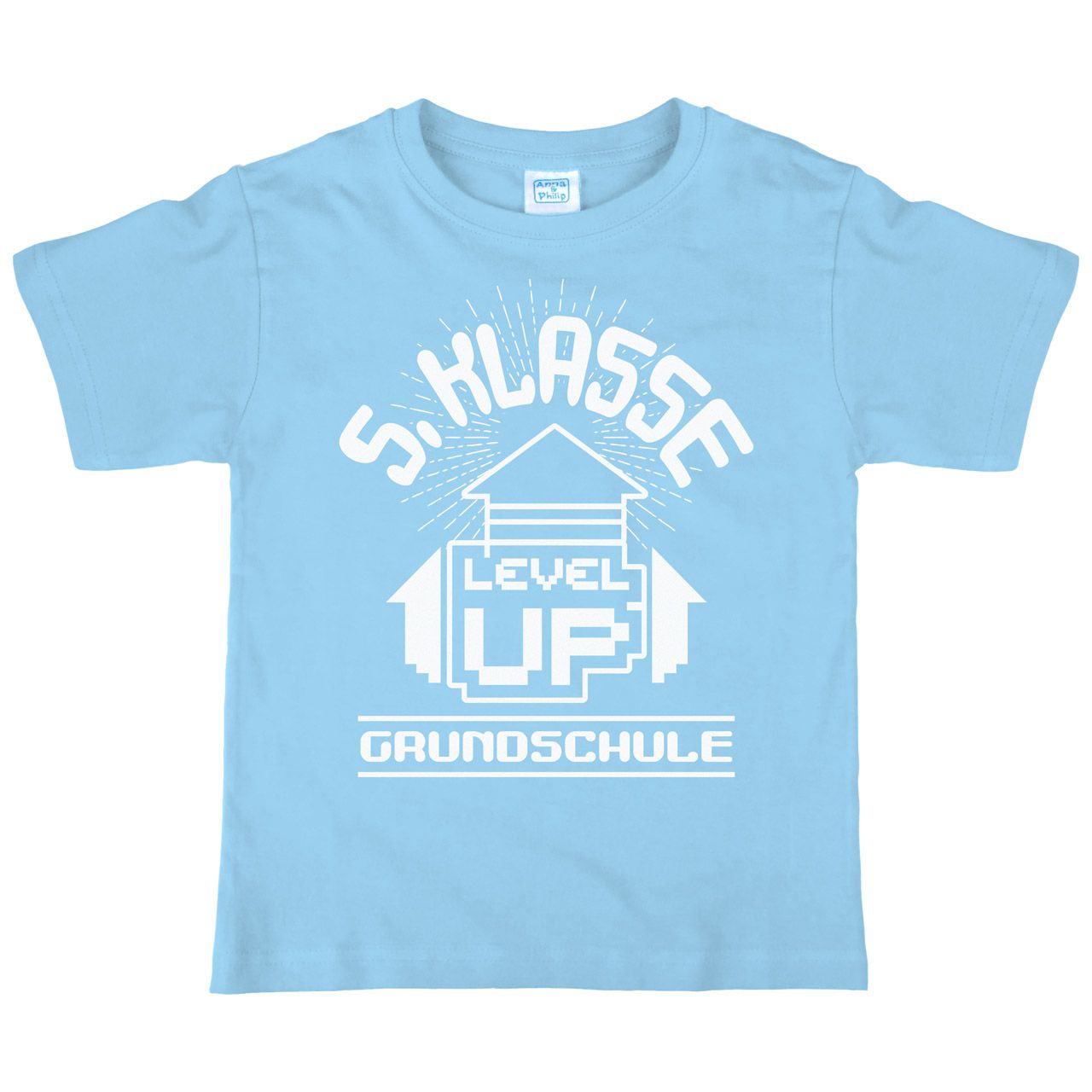 5.Klasse Level Up Kinder T-Shirt hellblau 146 / 152