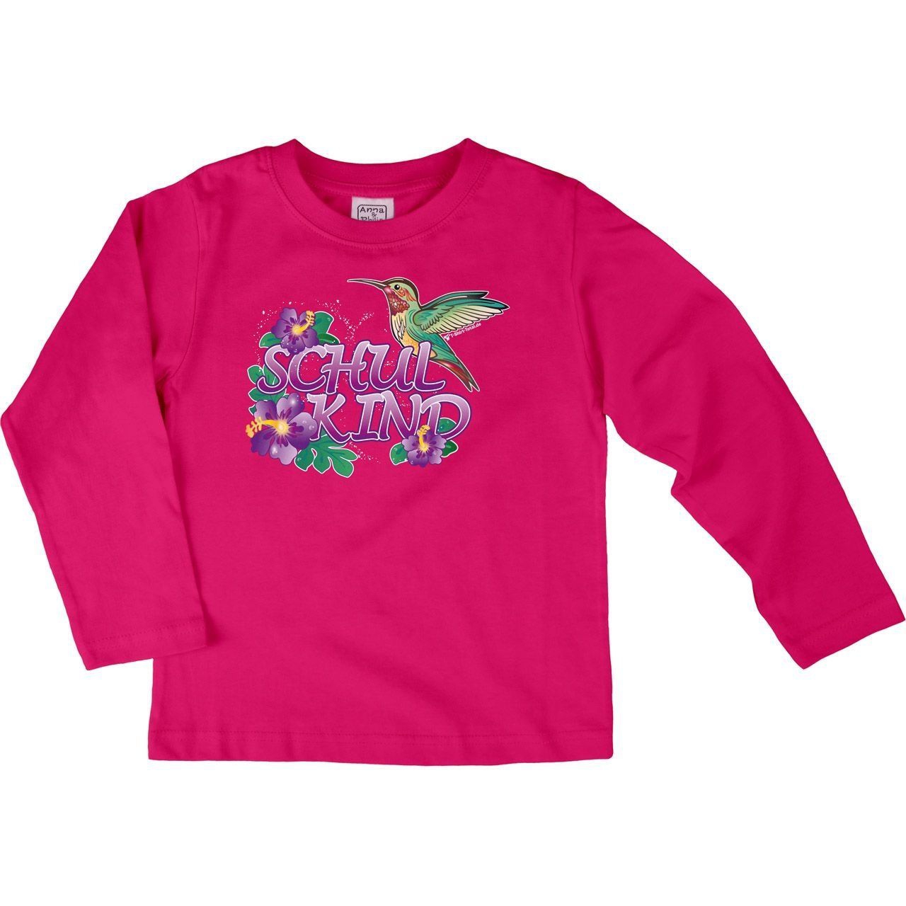 Schulkind Kolibri Kinder Langarm Shirt pink 134 / 140