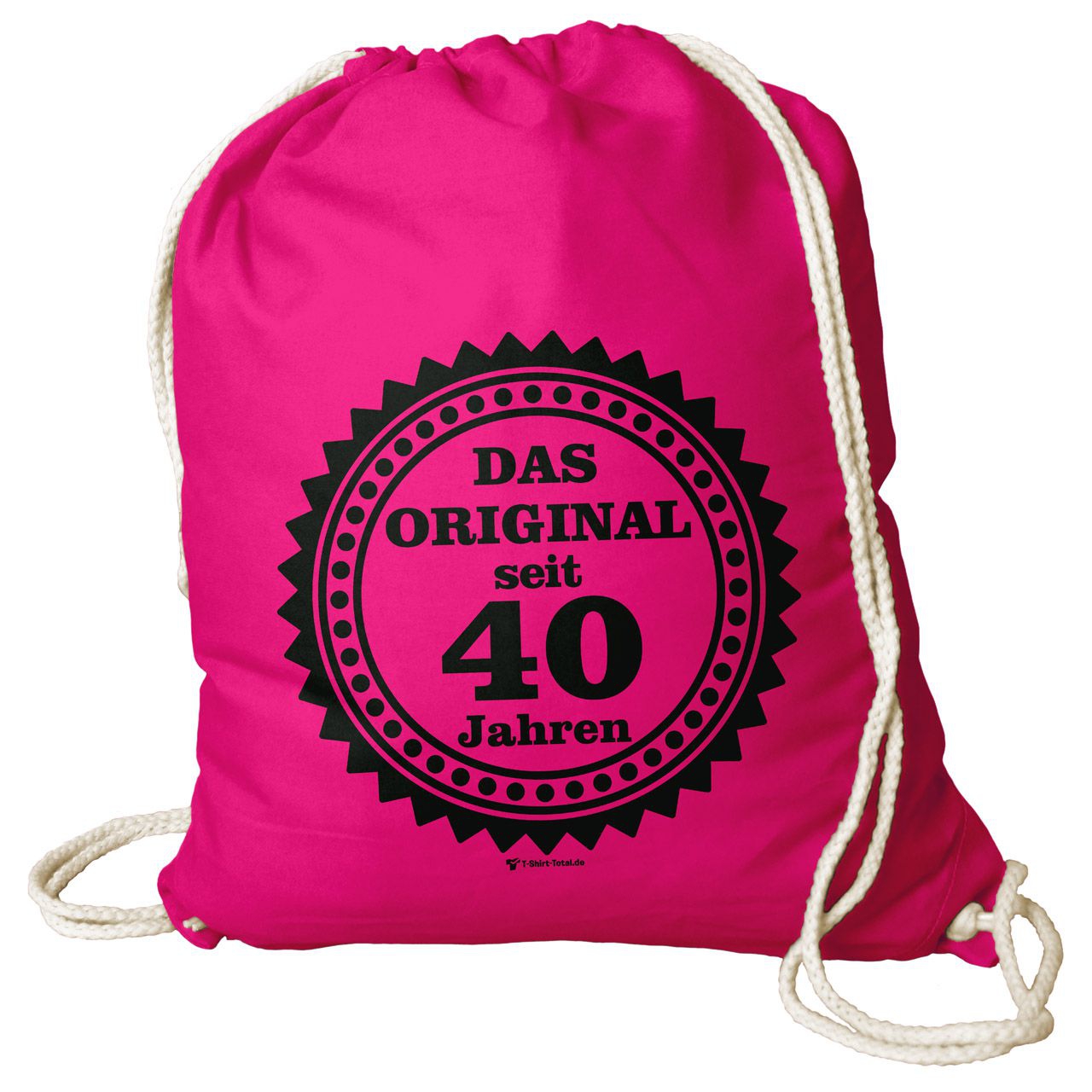 Original seit 40 Rucksack Beutel pink