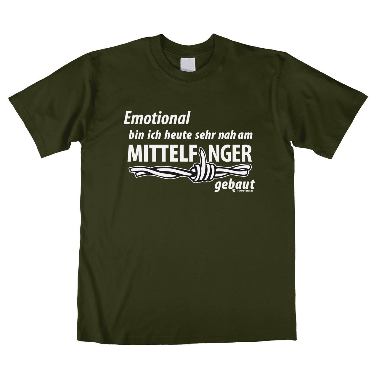 Mittelfinger Unisex T-Shirt khaki Extra Large
