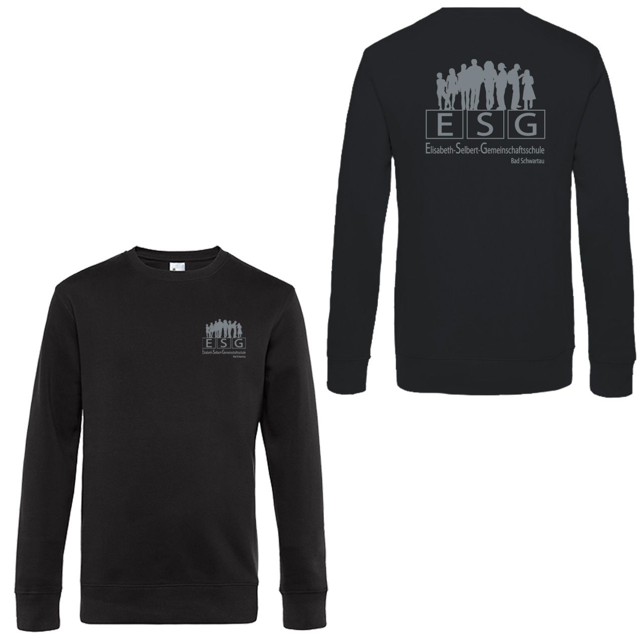 ESG Unisex Sweatshirt schwarz Extra Small