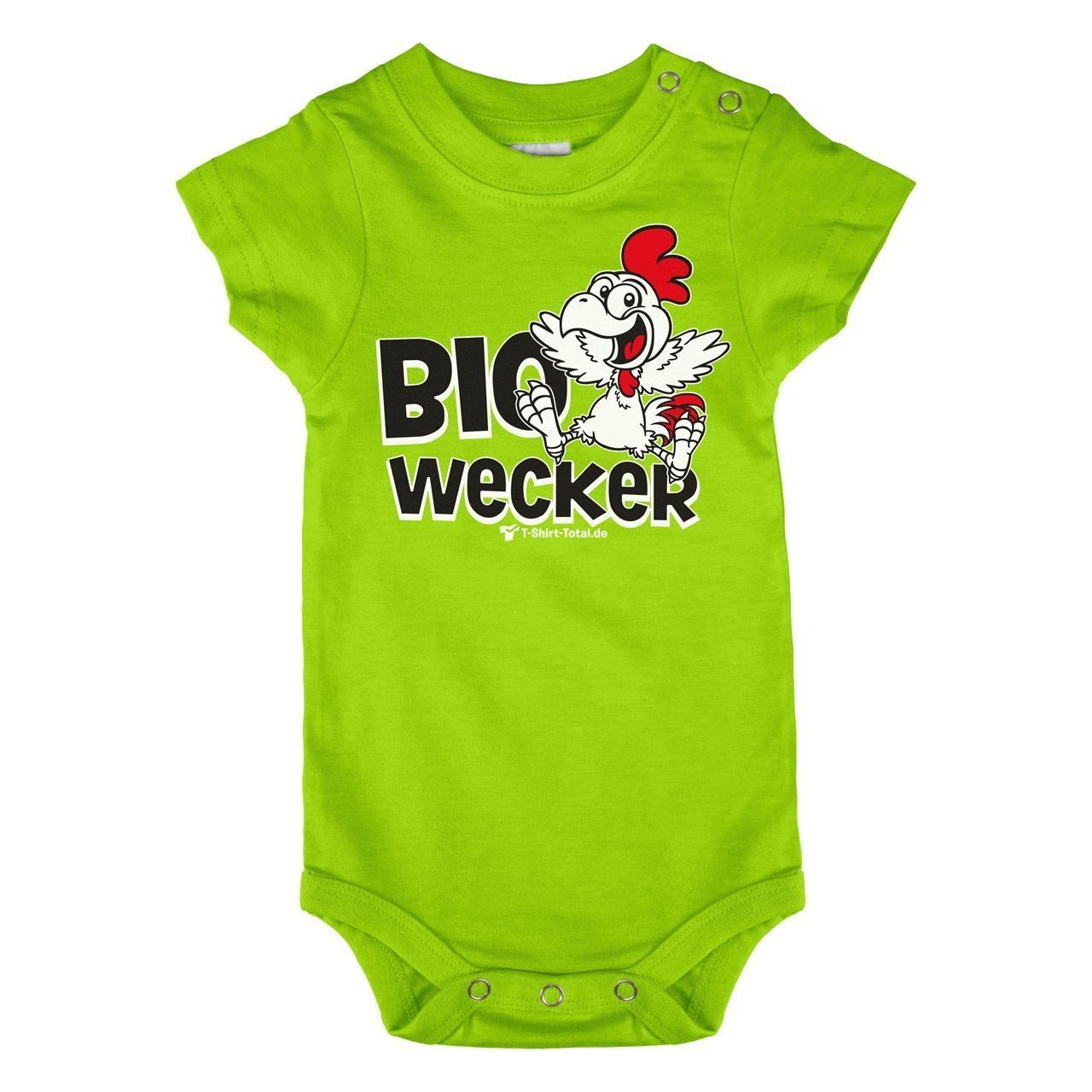 Bio Wecker Baby Body Kurzarm hellgrün 68 / 74