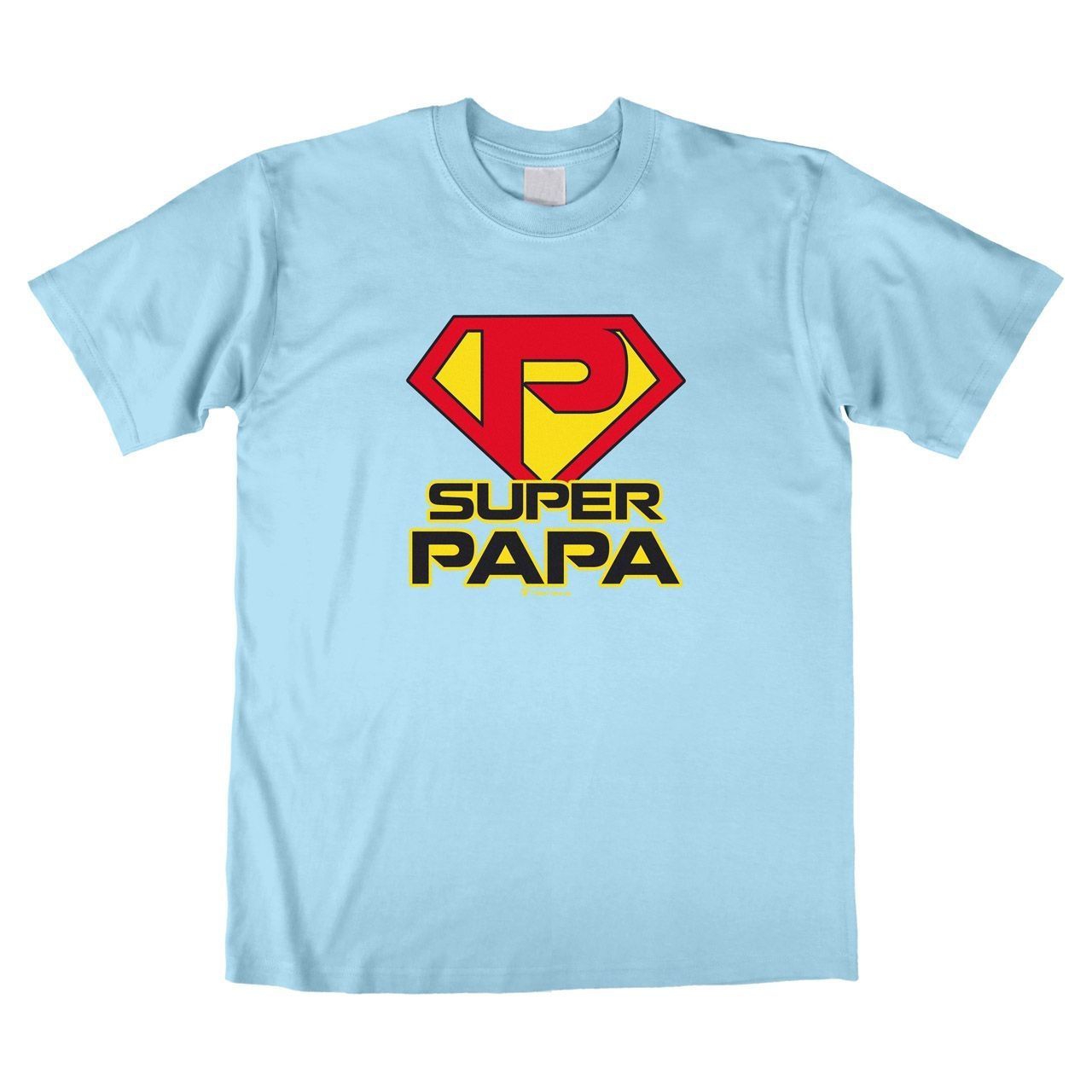 Super Papa Unisex T-Shirt hellblau Large