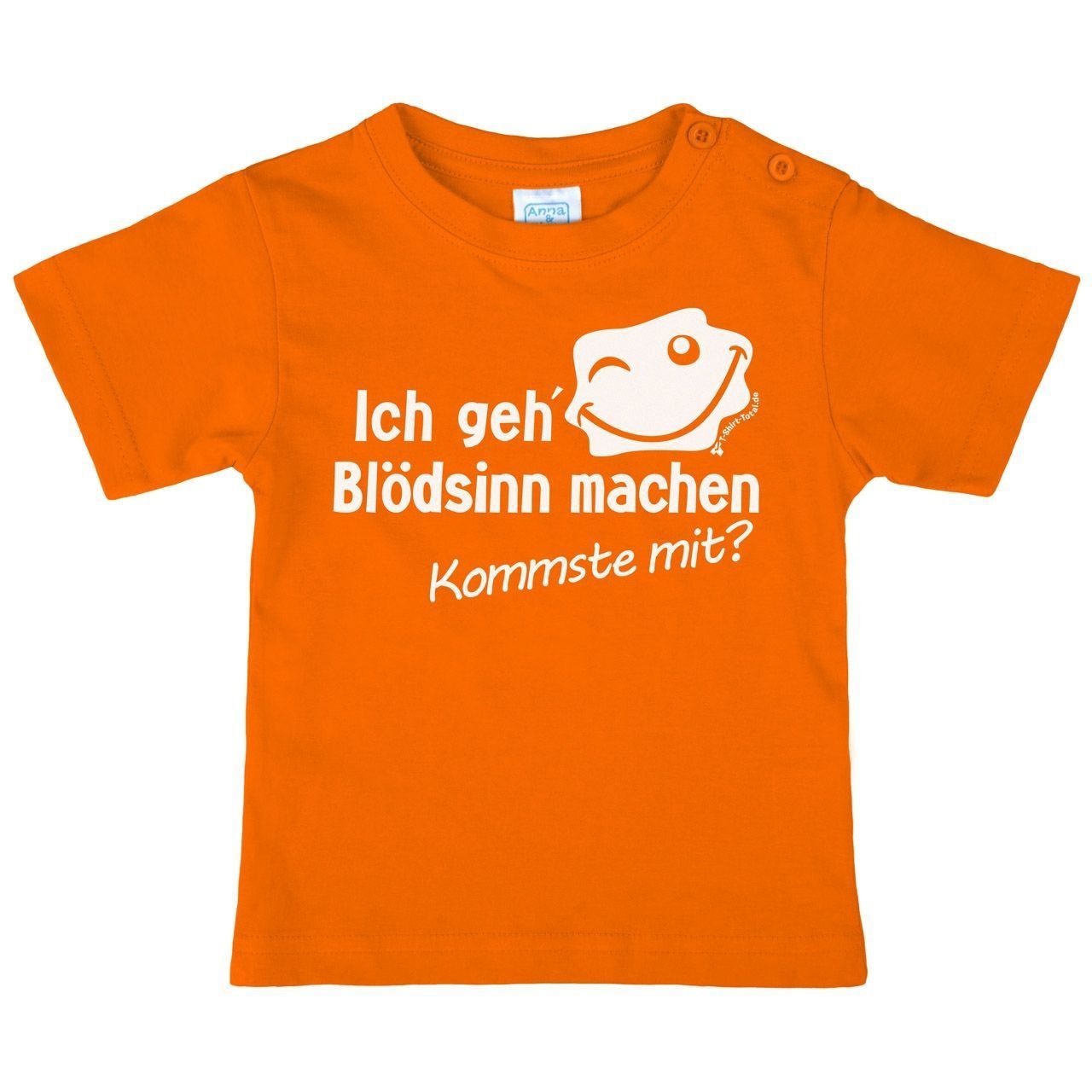 Blödsinn machen Kinder T-Shirt orange 104