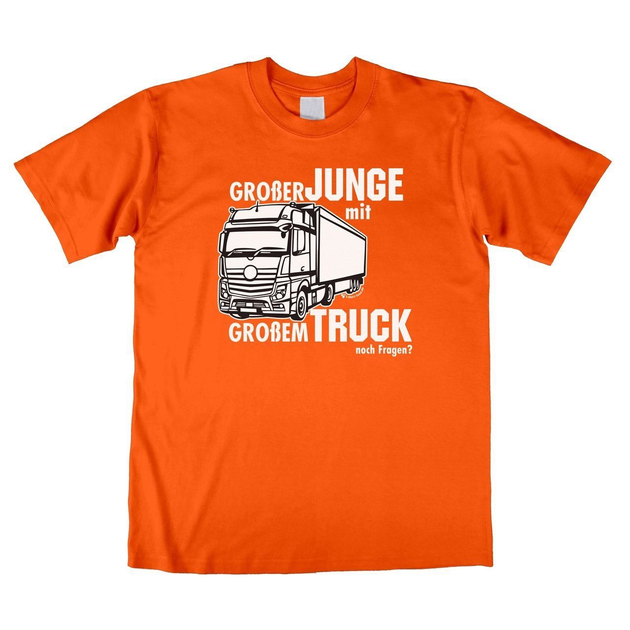 Großer Junge mit großem Truck Unisex T-Shirt orange Extra Large