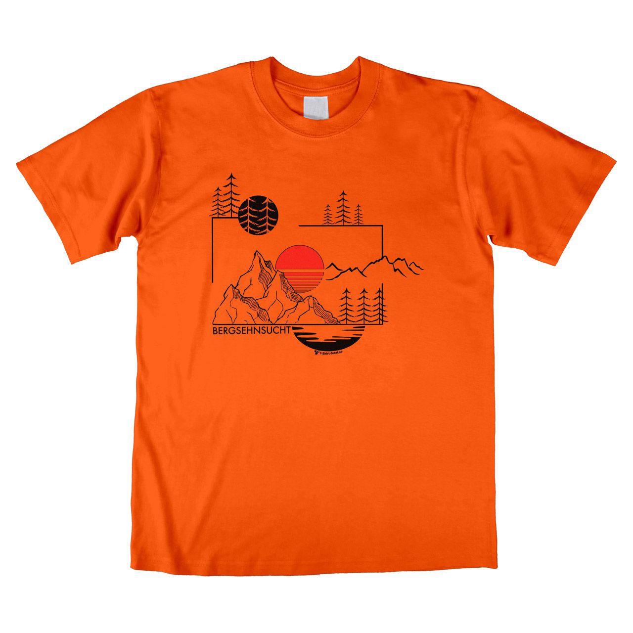 Bergsehnsucht Unisex T-Shirt orange Medium