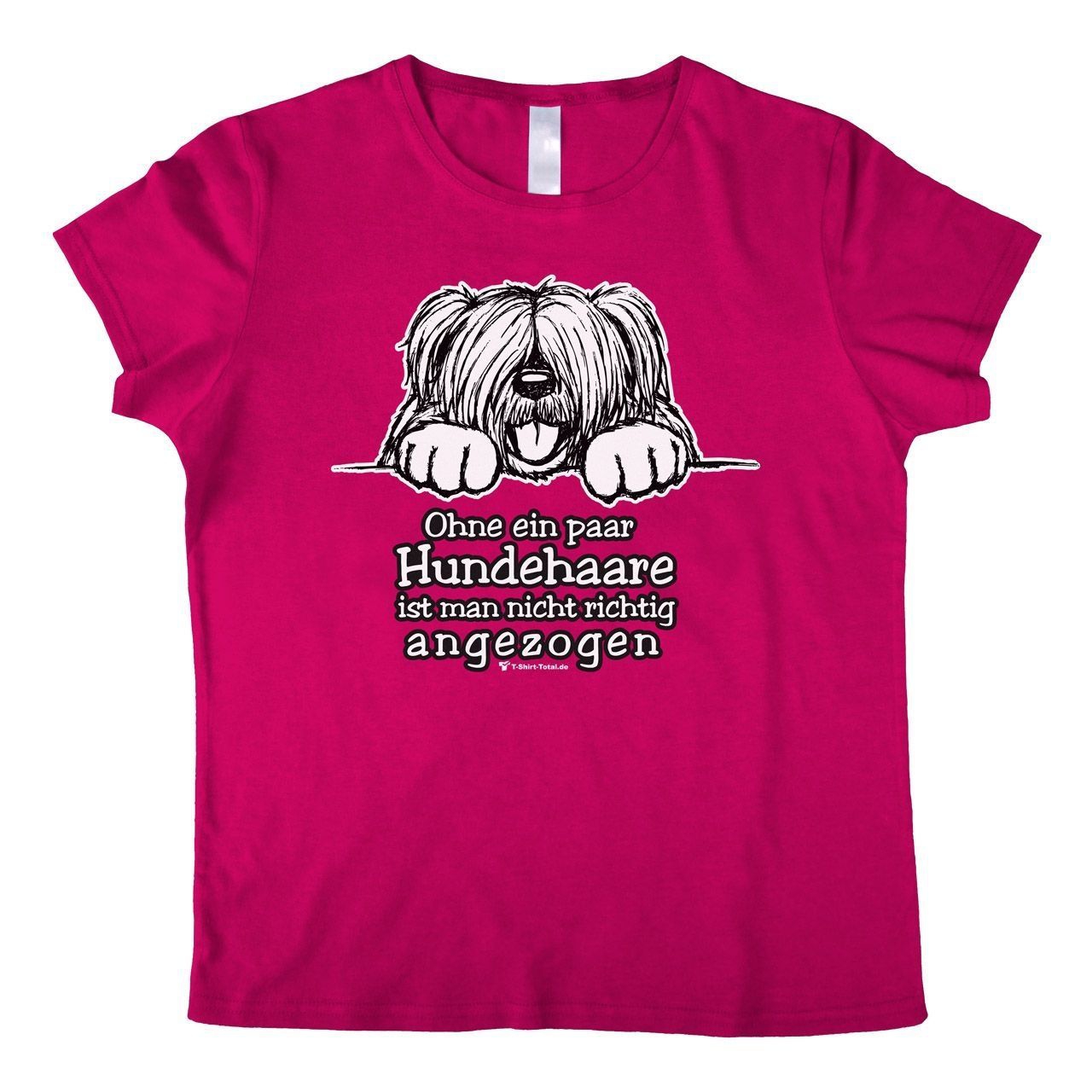 Hundehaare Woman T-Shirt pink Small