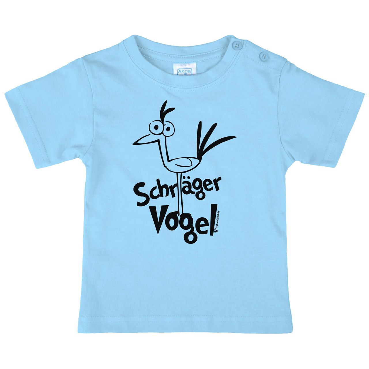 Schräger Vogel Kinder T-Shirt hellblau 134 / 140