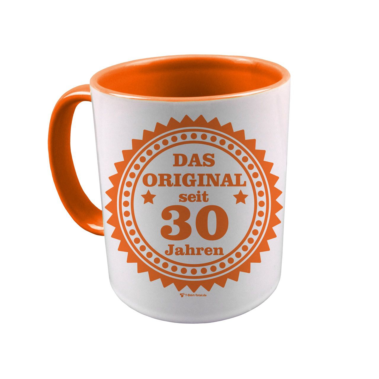 Original seit 30 Tasse orange / weiß