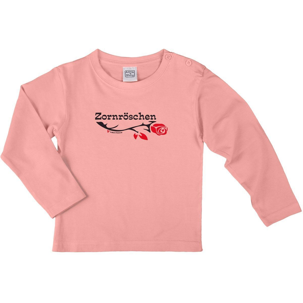 Zornröschen Kinder Langarm Shirt rosa 104
