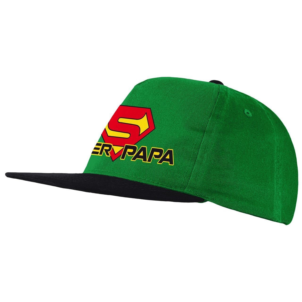 Super Papa Cap Flachschirm grün/schwarz