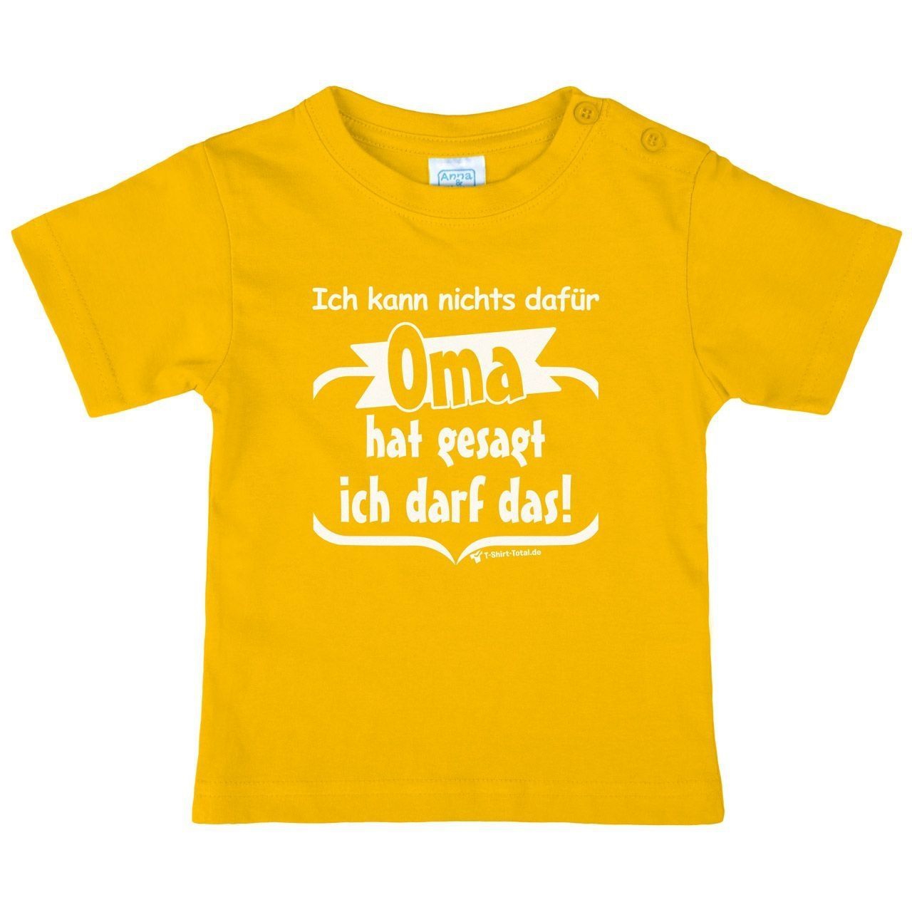 Oma hat gesagt Kinder T-Shirt gelb 110 / 116