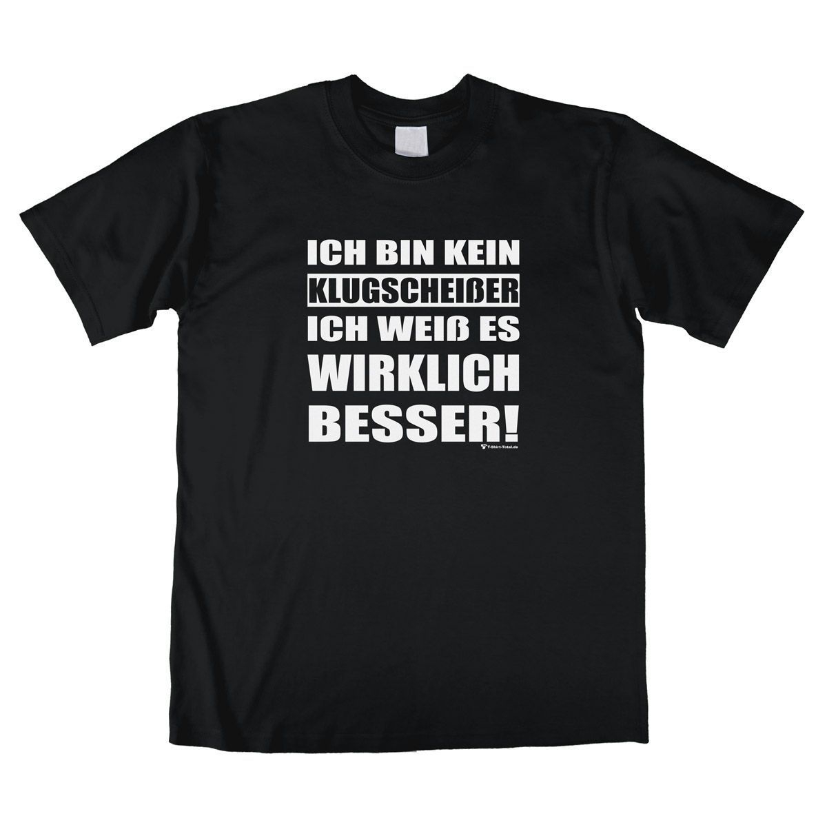 Klugscheißer Unisex T-Shirt schwarz Large