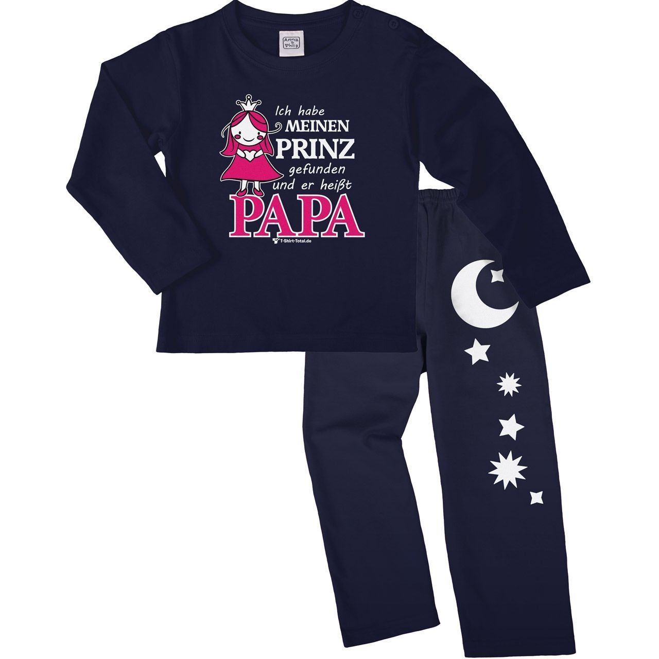Prinz gefunden Pyjama Set navy / navy 110 / 116