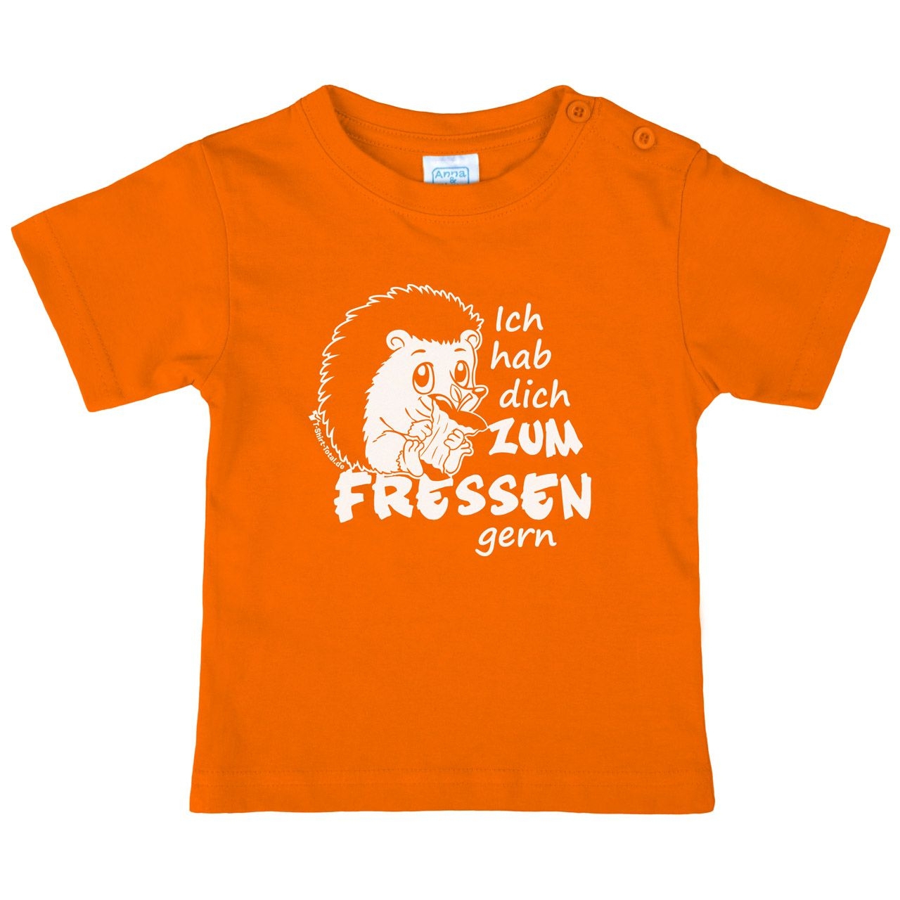 Zum fressen gern Kinder T-Shirt orange 80 / 86