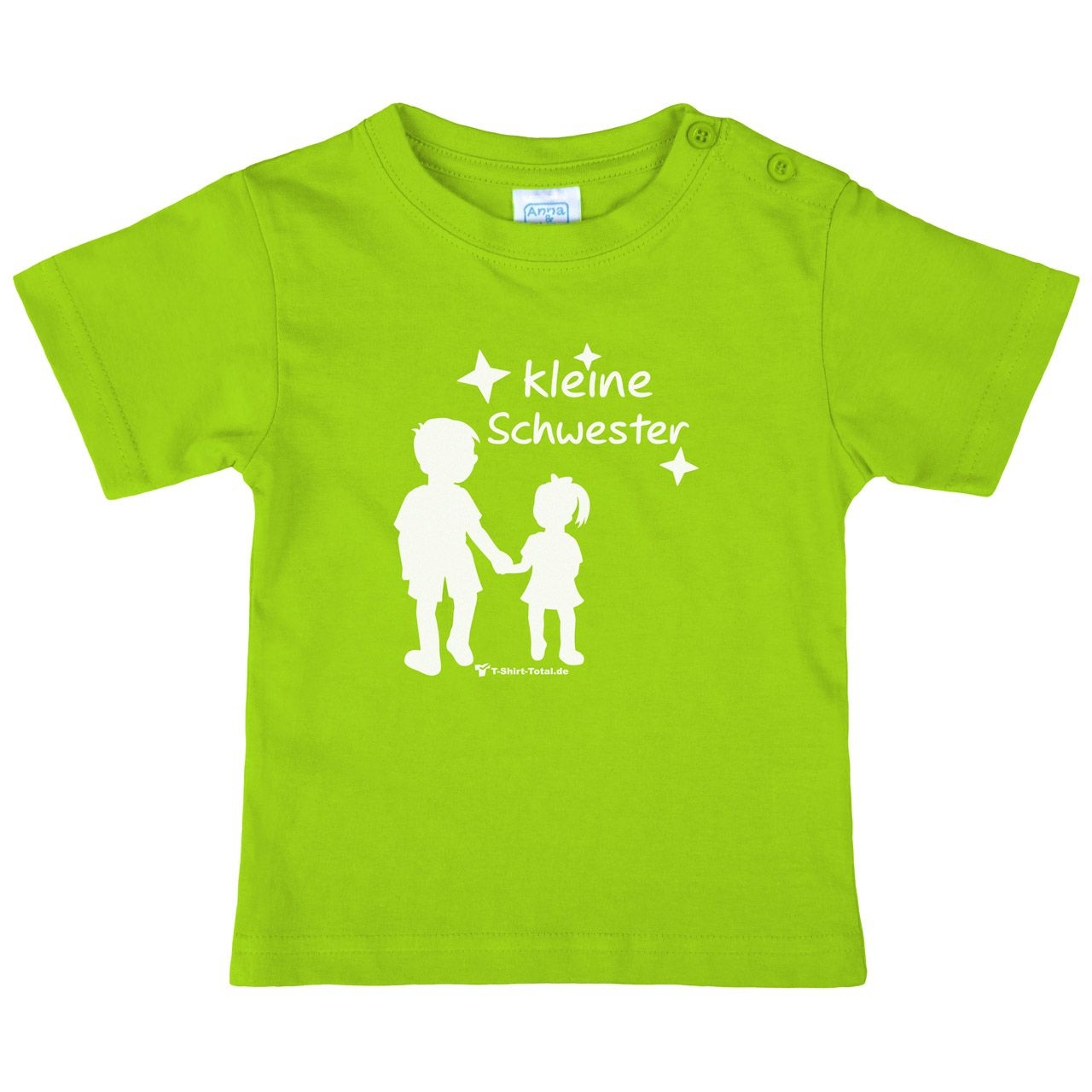 Kleine Schwester JM Kinder T-Shirt hellgrün 68 / 74