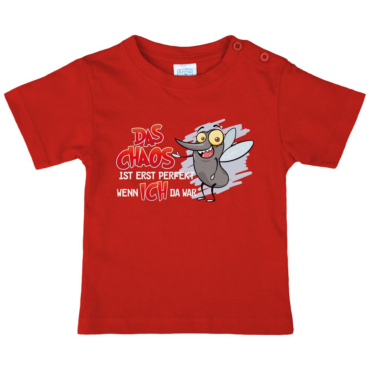 Das Chaos ist perfekt Kinder T-Shirt rot 80 / 86