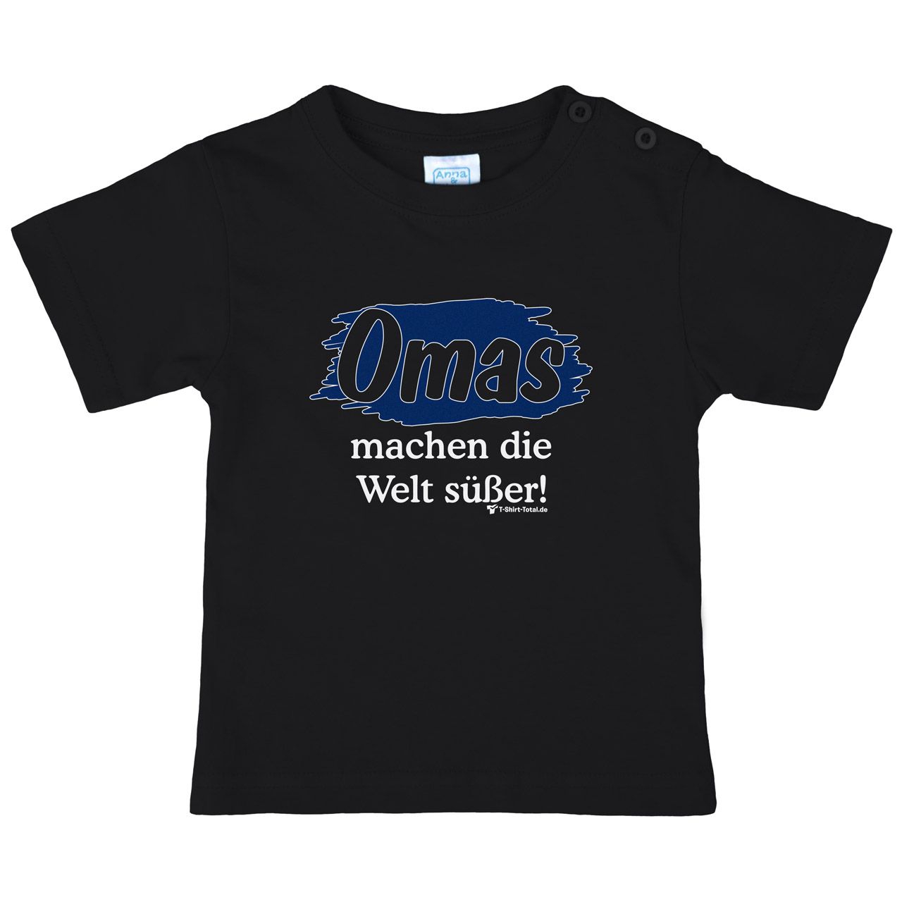 Welt süßer Oma Kinder T-Shirt schwarz 110 / 116