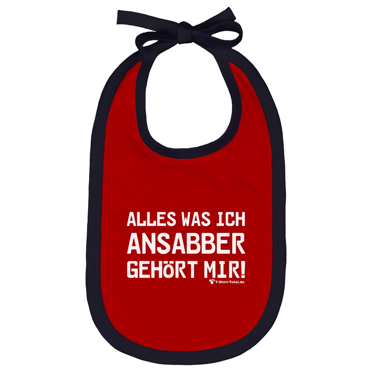 Ansabbern Lätzchen rot / navy