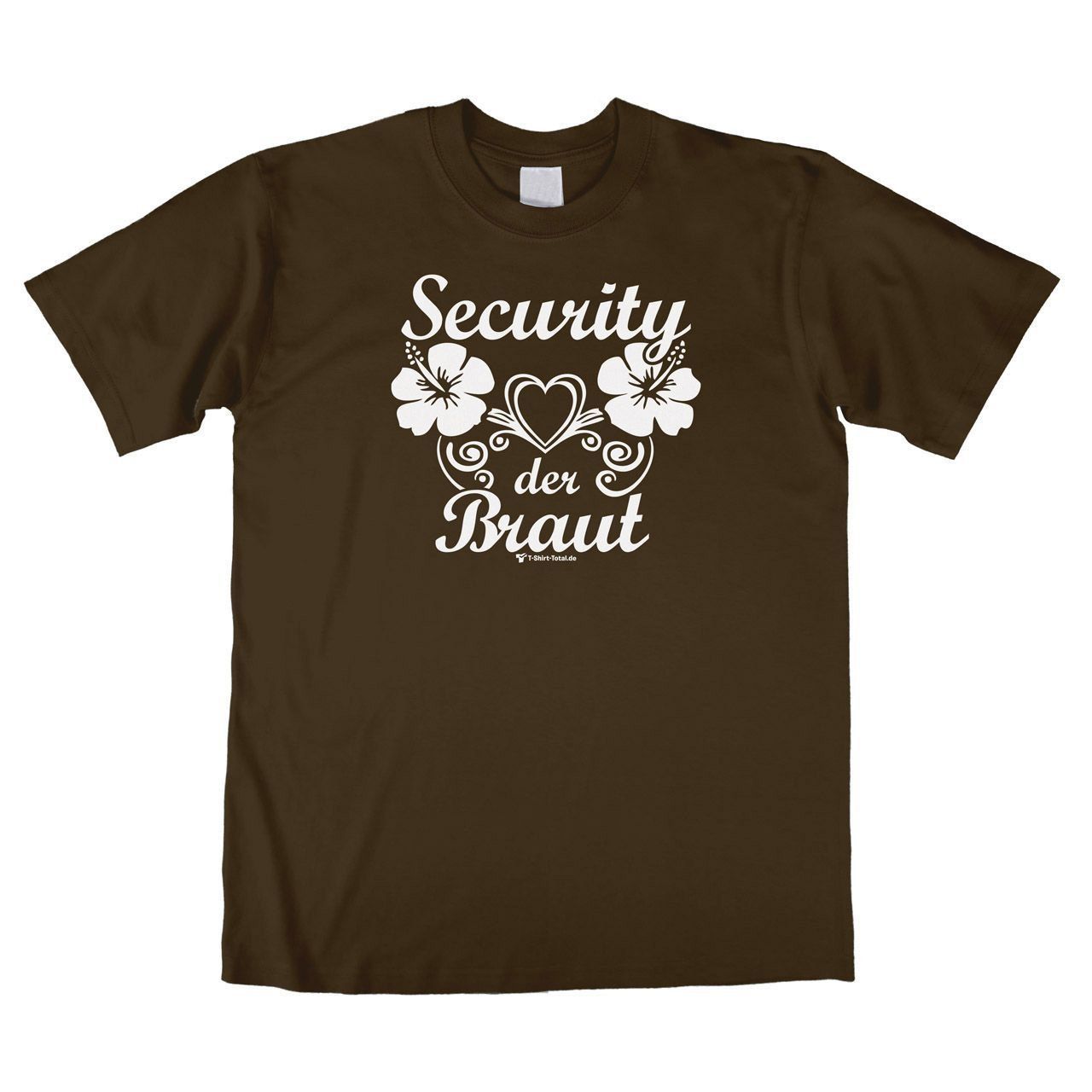 Security der Braut Unisex T-Shirt braun Medium