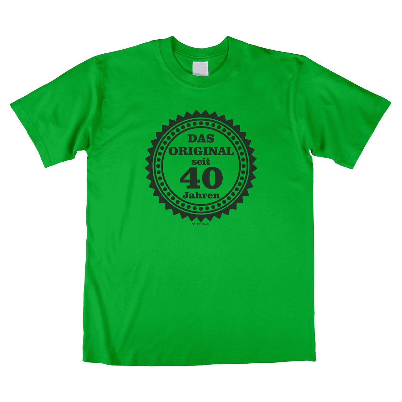 Original seit 40 Unisex T-Shirt grün Large