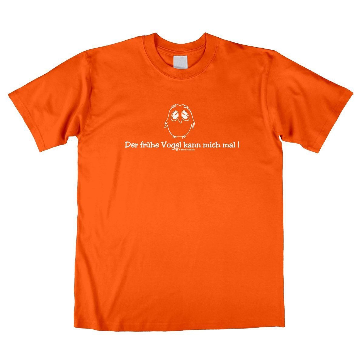 Der frühe Vogel Unisex T-Shirt orange Large
