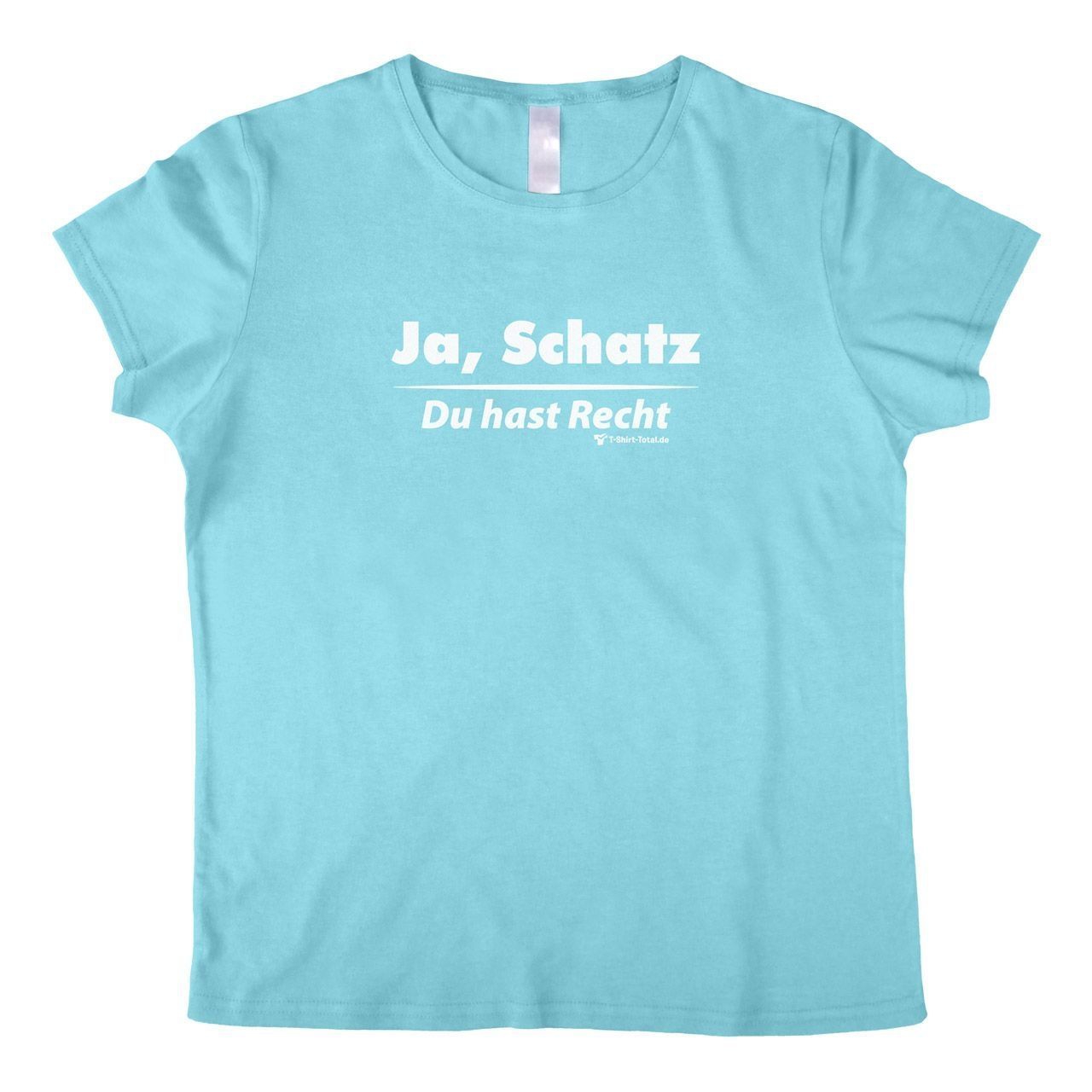 Ja Schatz Woman T-Shirt hellblau Small