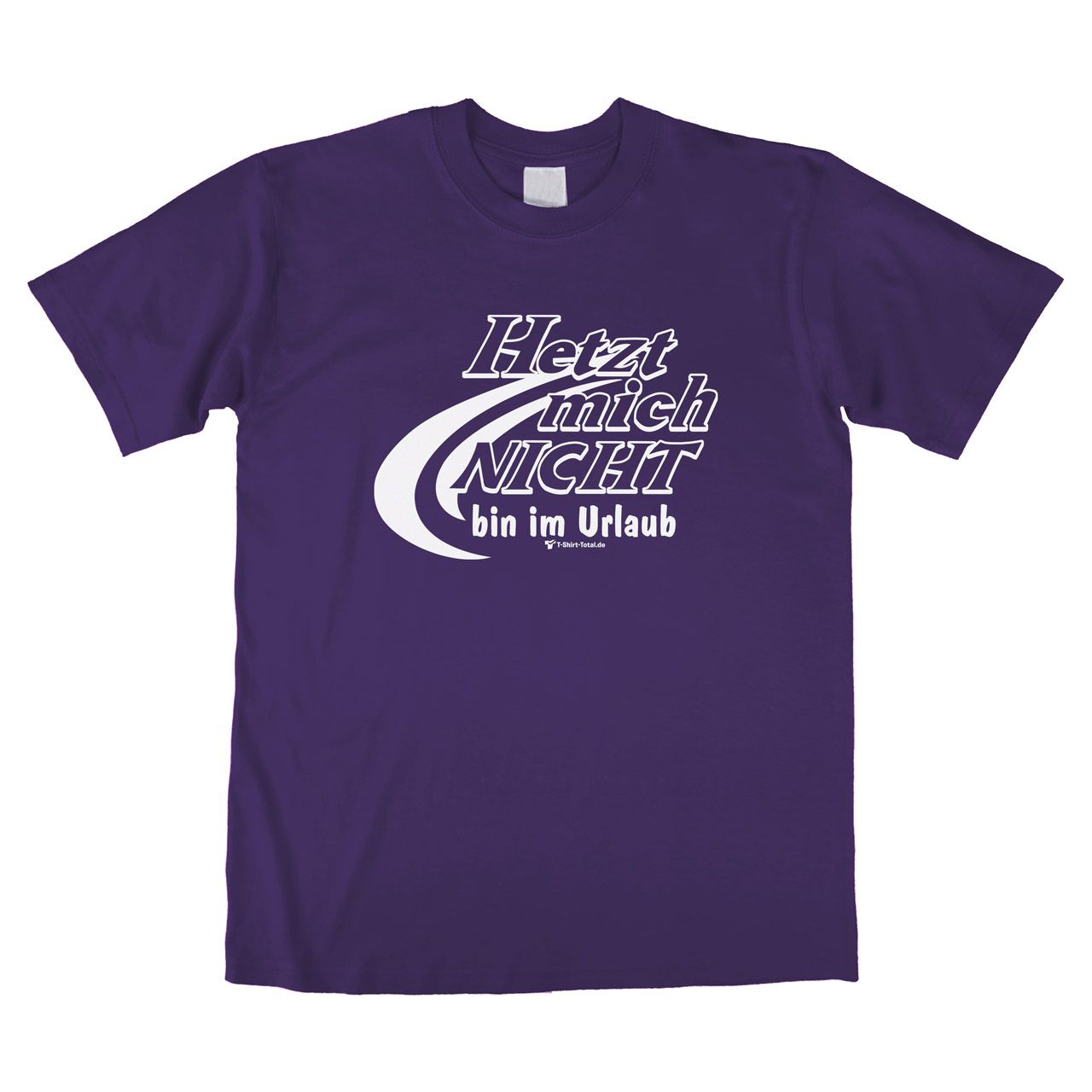 Bin im Urlaub Unisex T-Shirt lila Large