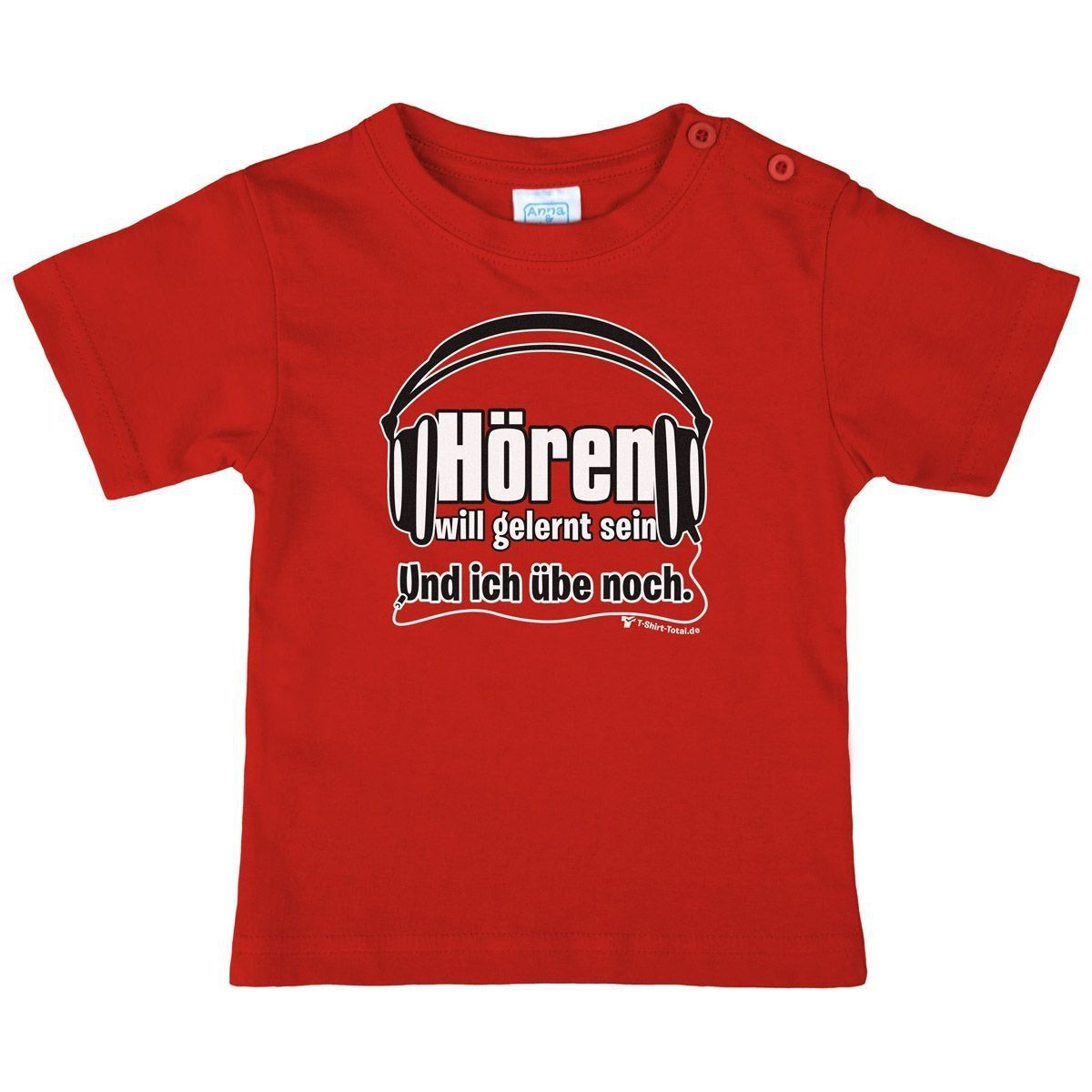 Hören will gelernt sein Kinder T-Shirt rot 104