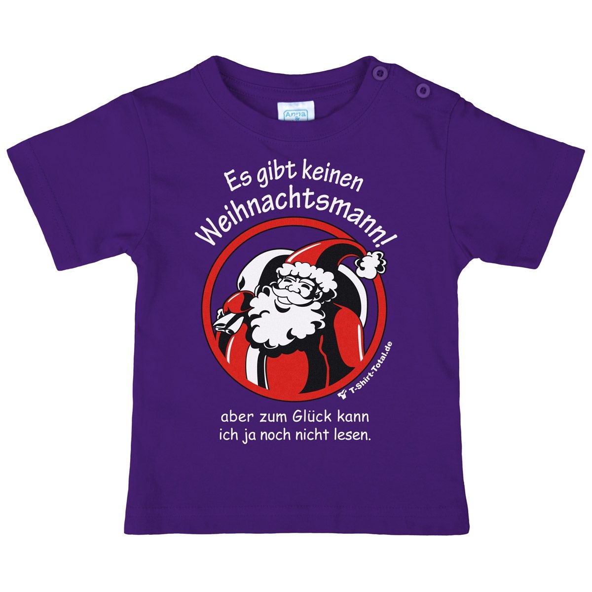 Gibt keinen Weihnachtsmann Kinder T-Shirt lila 80 / 86