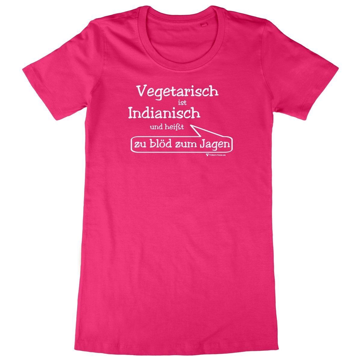 Vegetarisch Woman Long Shirt pink Medium