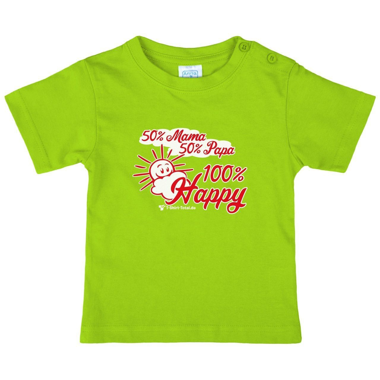 100 Prozent Happy Kinder T-Shirt hellgrün 56 / 62
