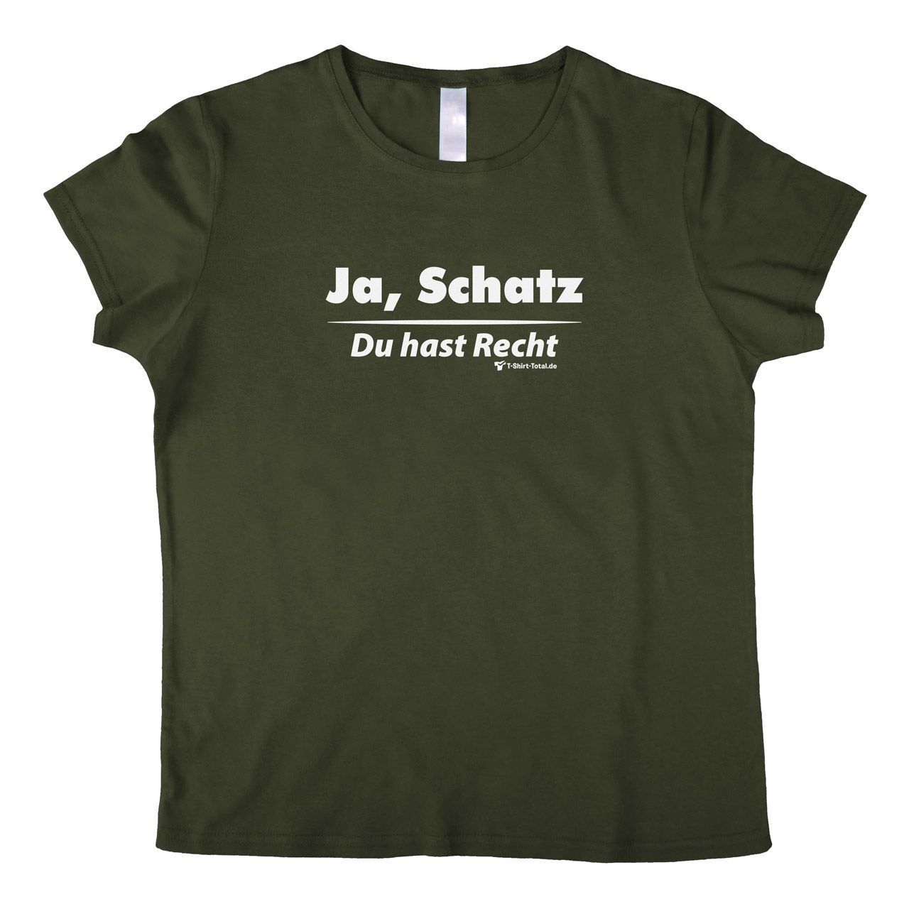 Ja Schatz Woman T-Shirt khaki Small