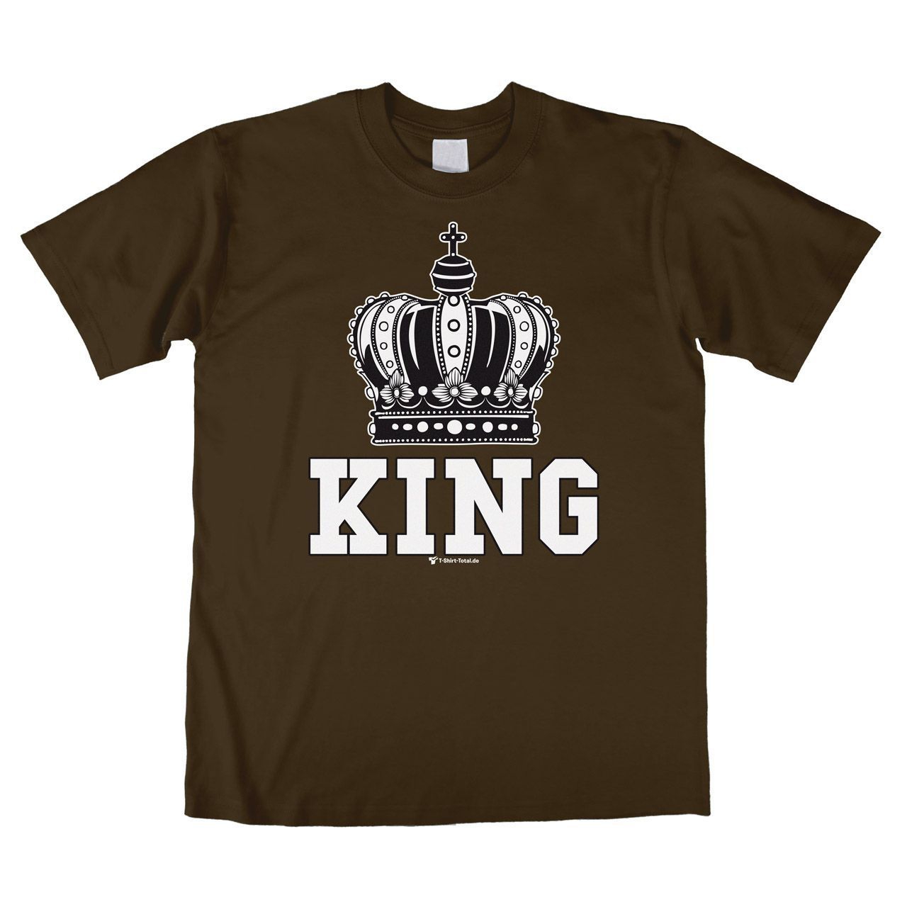 King Unisex T-Shirt braun Large
