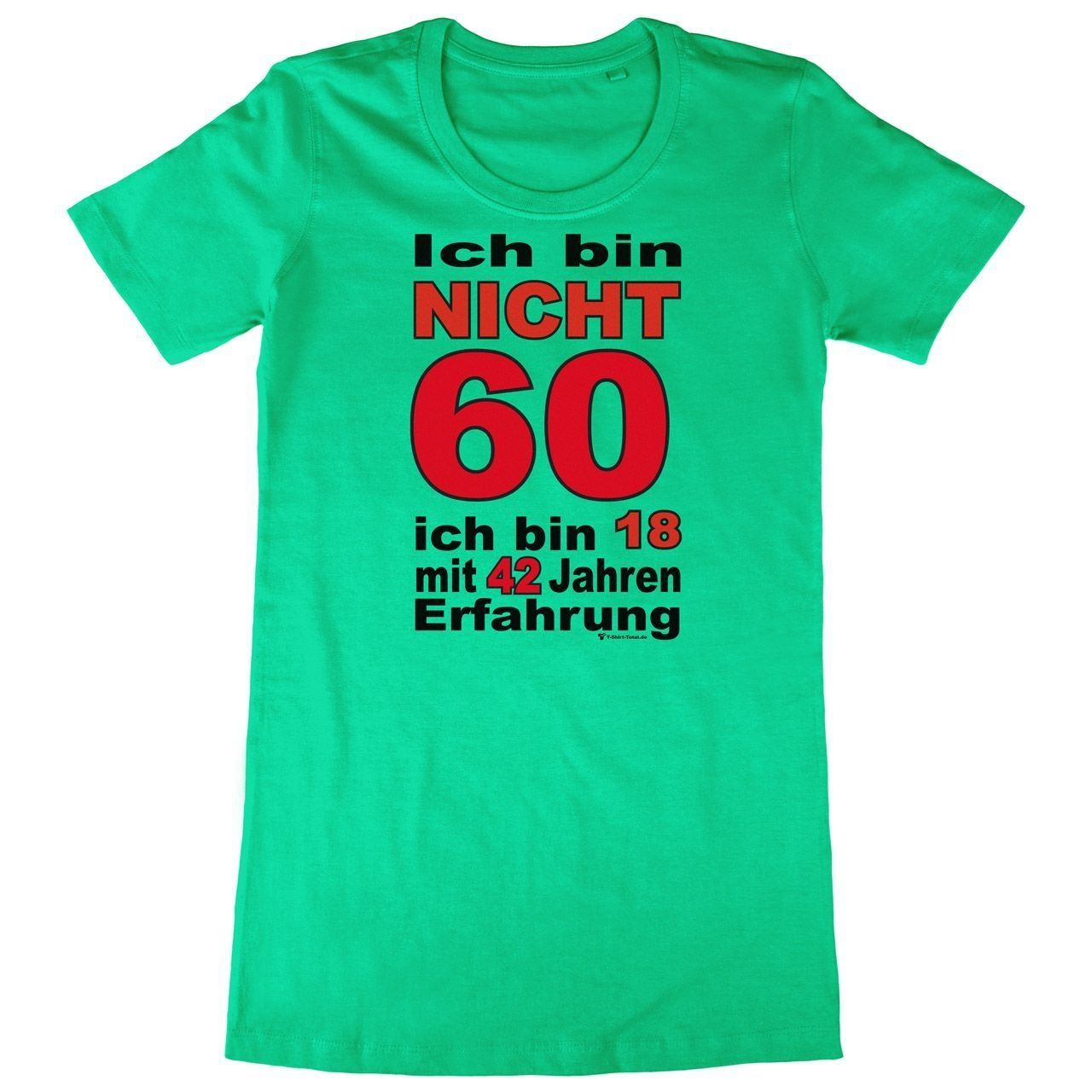 Bin nicht 60 Woman Long Shirt grün Large