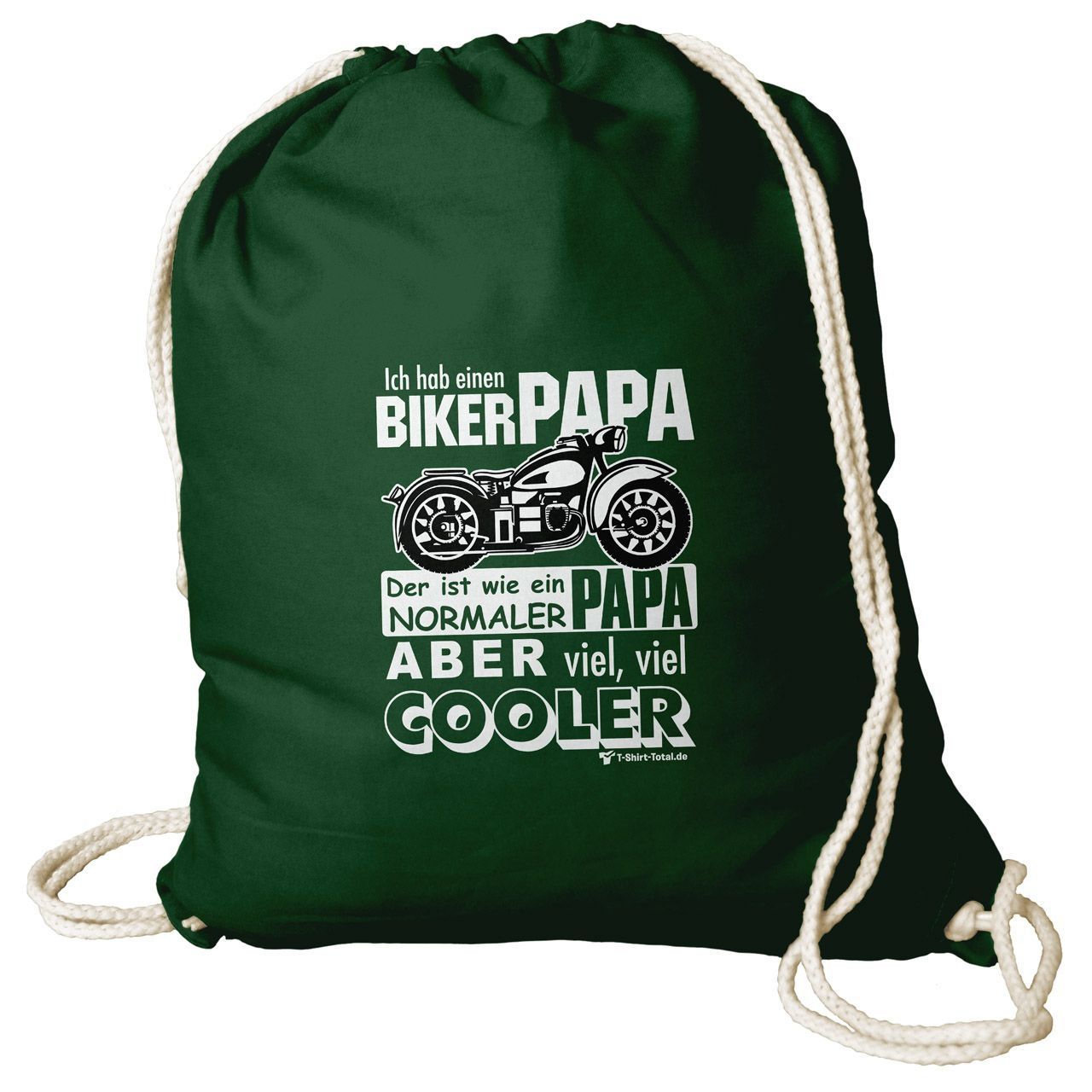 Biker Papa Rucksack Beutel dunkelgrün