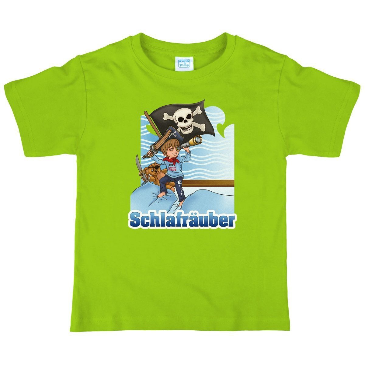 Schlafräuber Kinder T-Shirt hellgrün 80 / 86