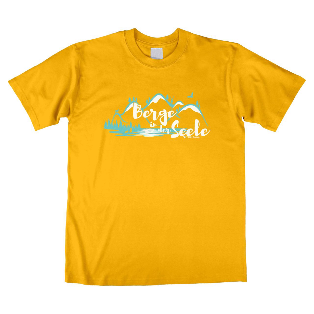Berge in der Seele Unisex T-Shirt gelb Large