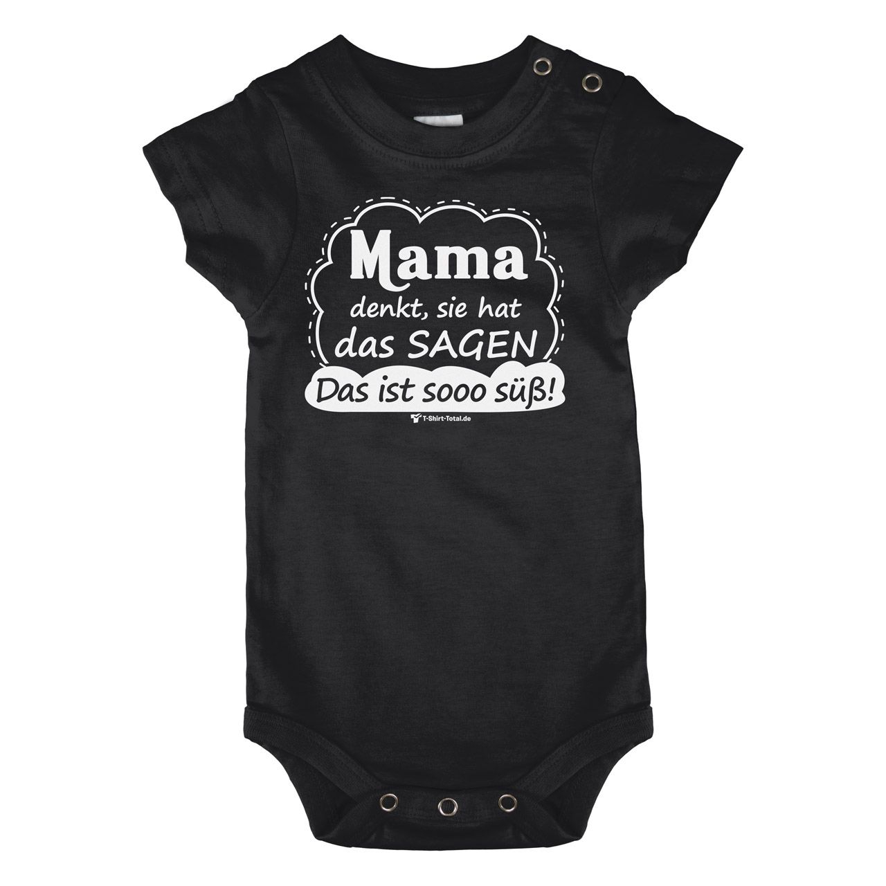 Mama denkt Baby Body Kurzarm schwarz 68 / 74