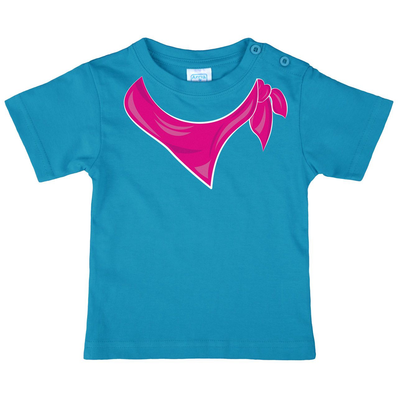Halstuch pink Mädchen Kinder T-Shirt türkis 68 / 74