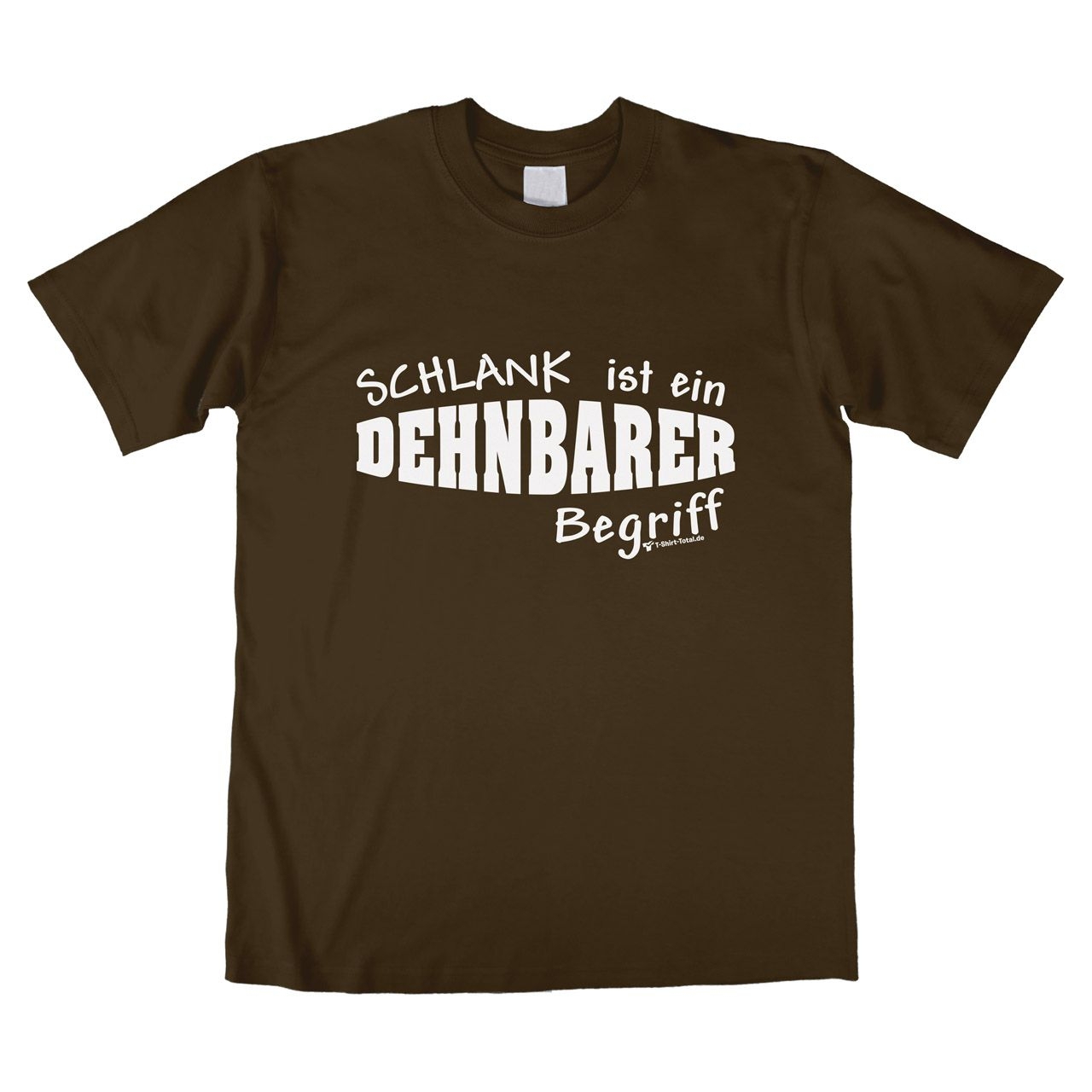 Dehnbar Unisex T-Shirt braun Extra Large