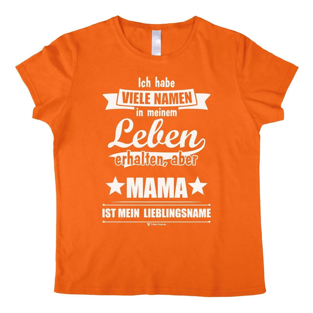 Lieblingsname Mama Woman T-Shirt orange Medium